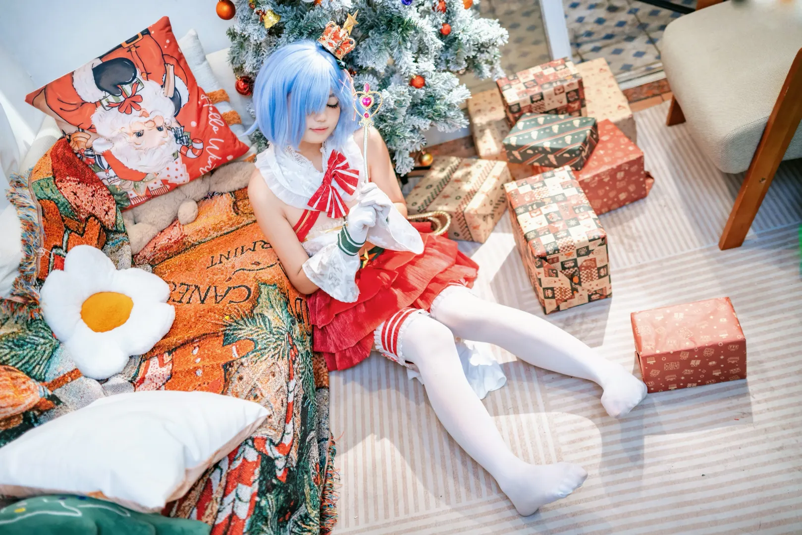 从零开始的异世界生活, 蕾姆cos, 二次元cos, 圣诞cosplay, 圣诞蕾姆 - 第3张