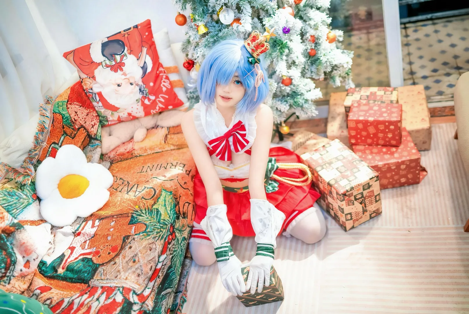 从零开始的异世界生活, 蕾姆cos, 二次元cos, 圣诞cosplay, 圣诞蕾姆 - 第4张