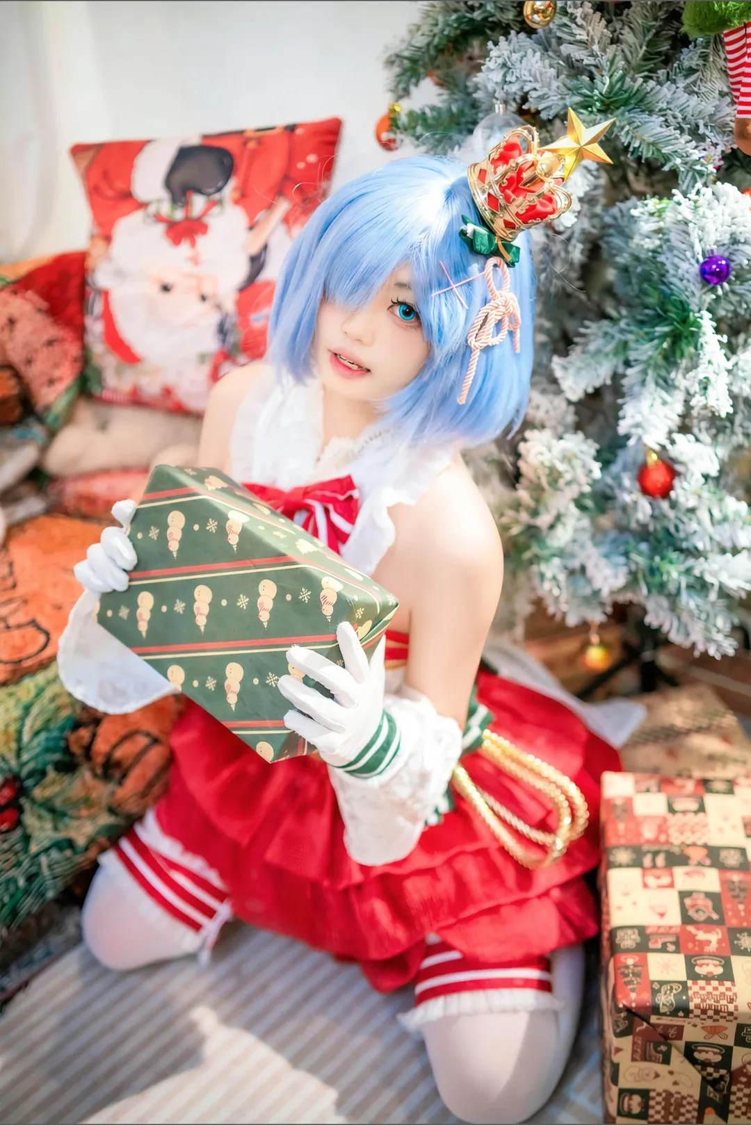从零开始的异世界生活, 蕾姆cos, 二次元cos, 圣诞cosplay, 圣诞蕾姆 - 第6张