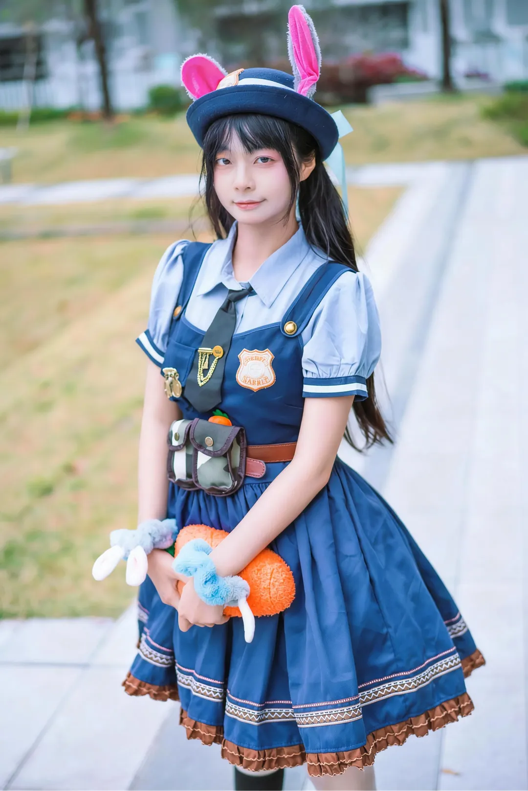 外景拍摄, cosplay正片, 朱迪cos, 疯狂动物城, 兔子警官 - 第3张