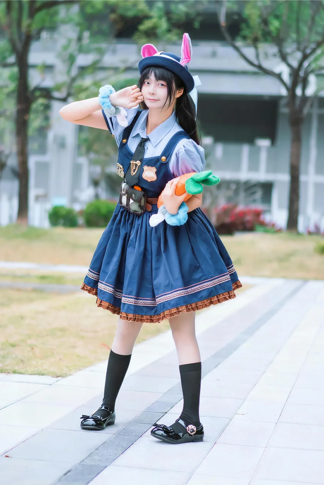 外景拍摄, cosplay正片, 朱迪cos, 疯狂动物城, 兔子警官 - 第4张