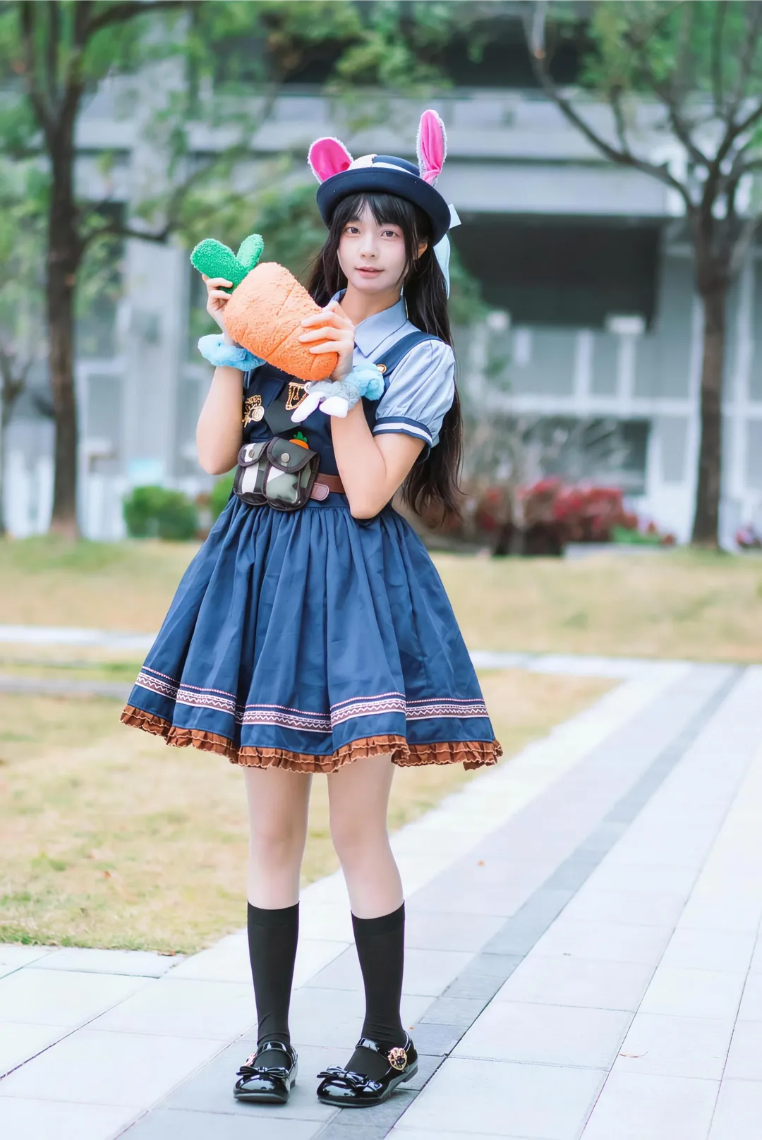 外景拍摄, cosplay正片, 朱迪cos, 疯狂动物城, 兔子警官 - 第5张