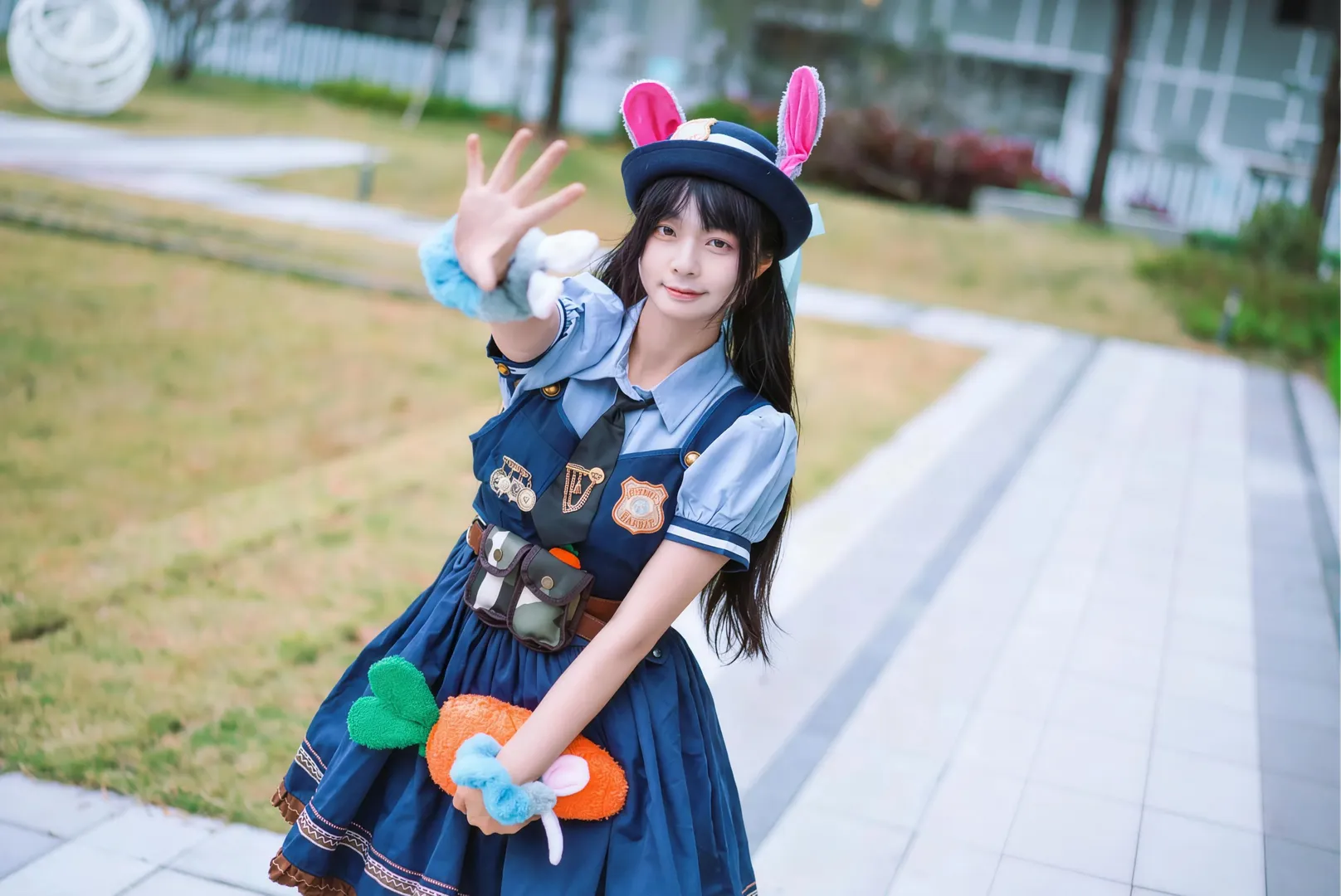 外景拍摄, cosplay正片, 朱迪cos, 疯狂动物城, 兔子警官 - 第6张