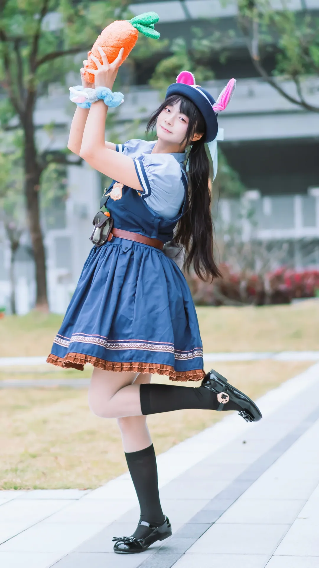 外景拍摄, cosplay正片, 朱迪cos, 疯狂动物城, 兔子警官 - 第9张
