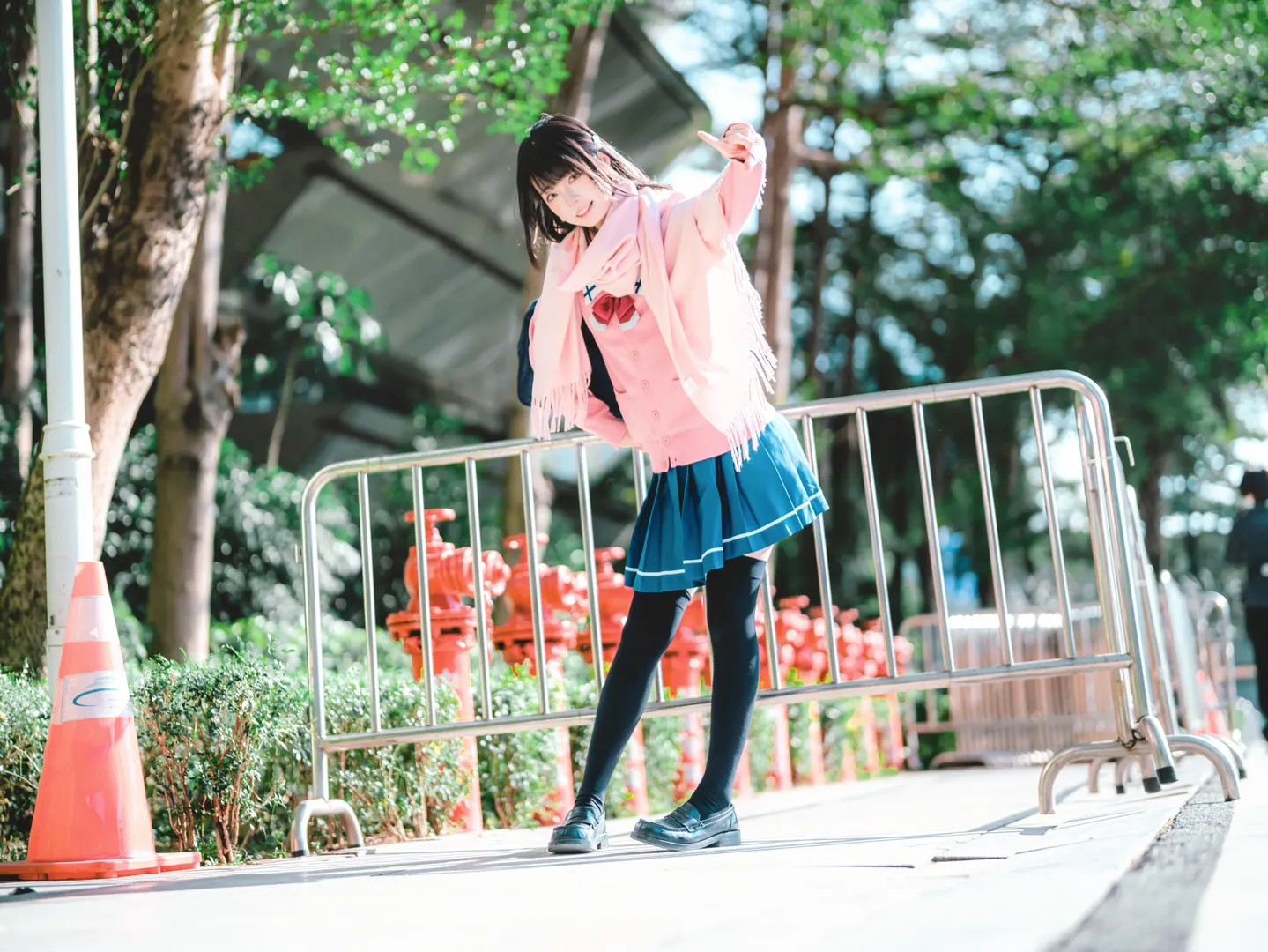 少女写真, 屋外ストリートスナップ, 花坂結衣 コスプレ, ワンルーム, JKの撮影ポーズ