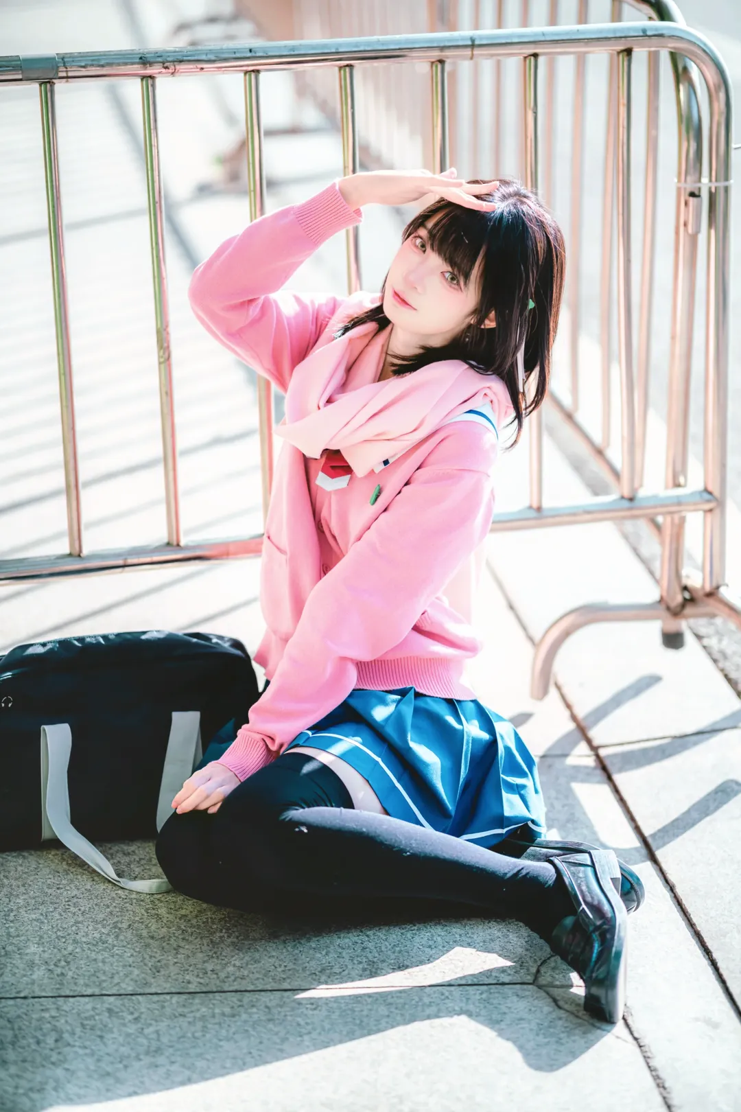 少女写真, 户外街拍, 花坂结衣cos, OneRoom, JK拍照姿势 - 第12张