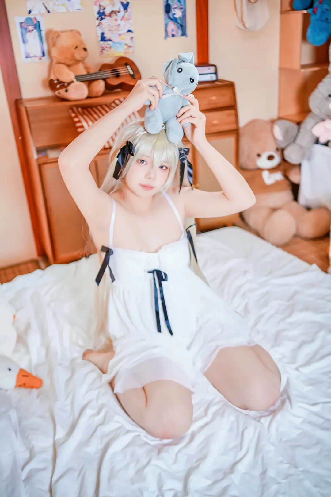 春日野穹cos, 緣之空, cosplay正片, 日系小清新, 居家拍照 - 第3张