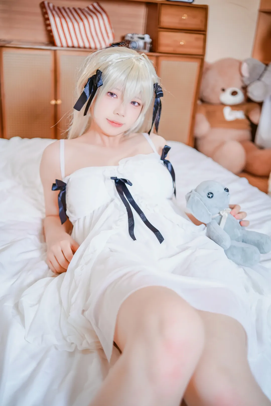 春日野穹cos, 緣之空, cosplay正片, 日系小清新, 居家拍照