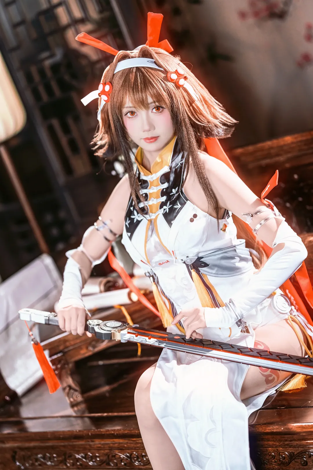 叶瞬光cos, 绝区零, 古风武侠, 兽尾造型, 大剑少女 - 第4张