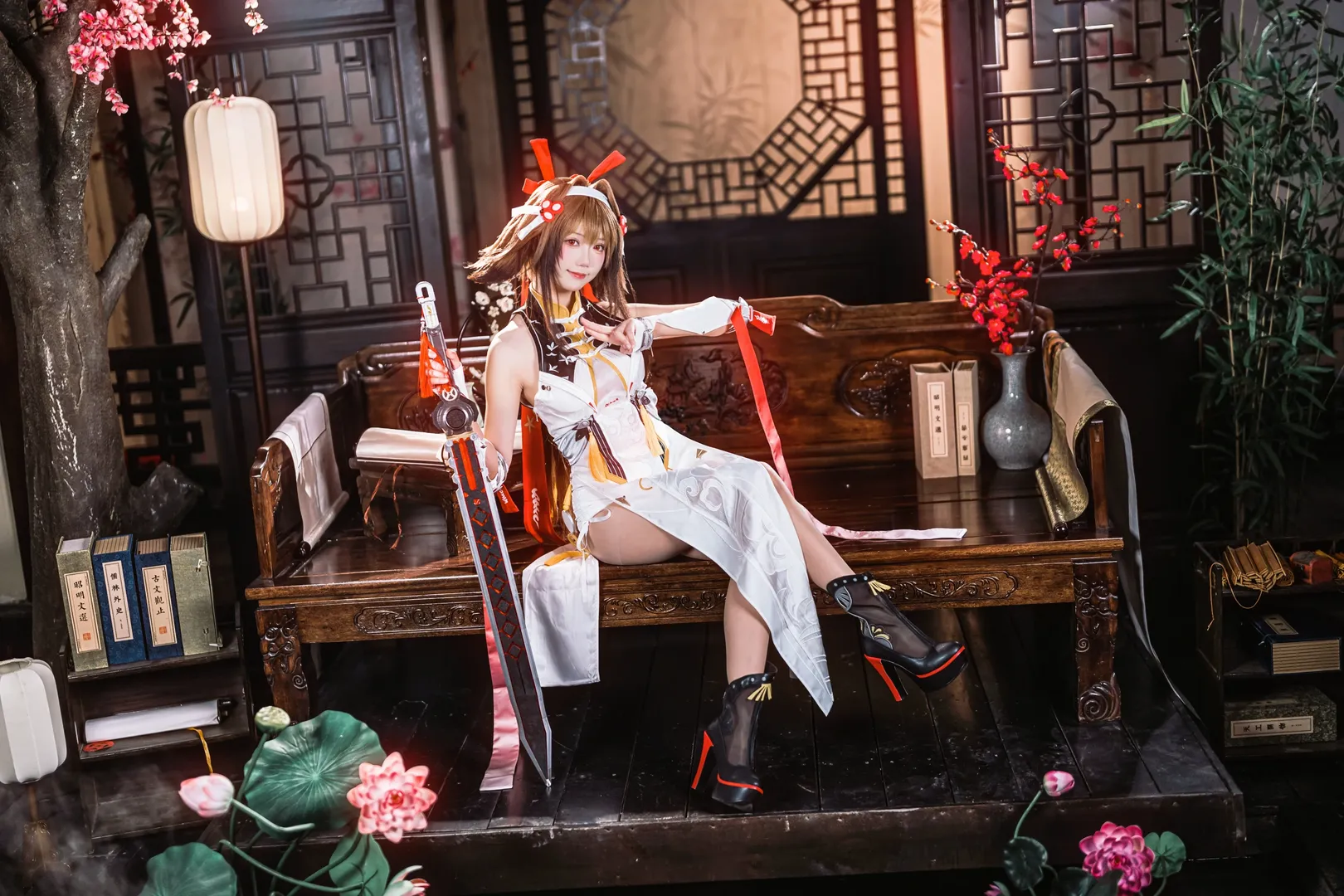 叶瞬光cos, 绝区零, 古风武侠, 兽尾造型, 大剑少女 - 第9张