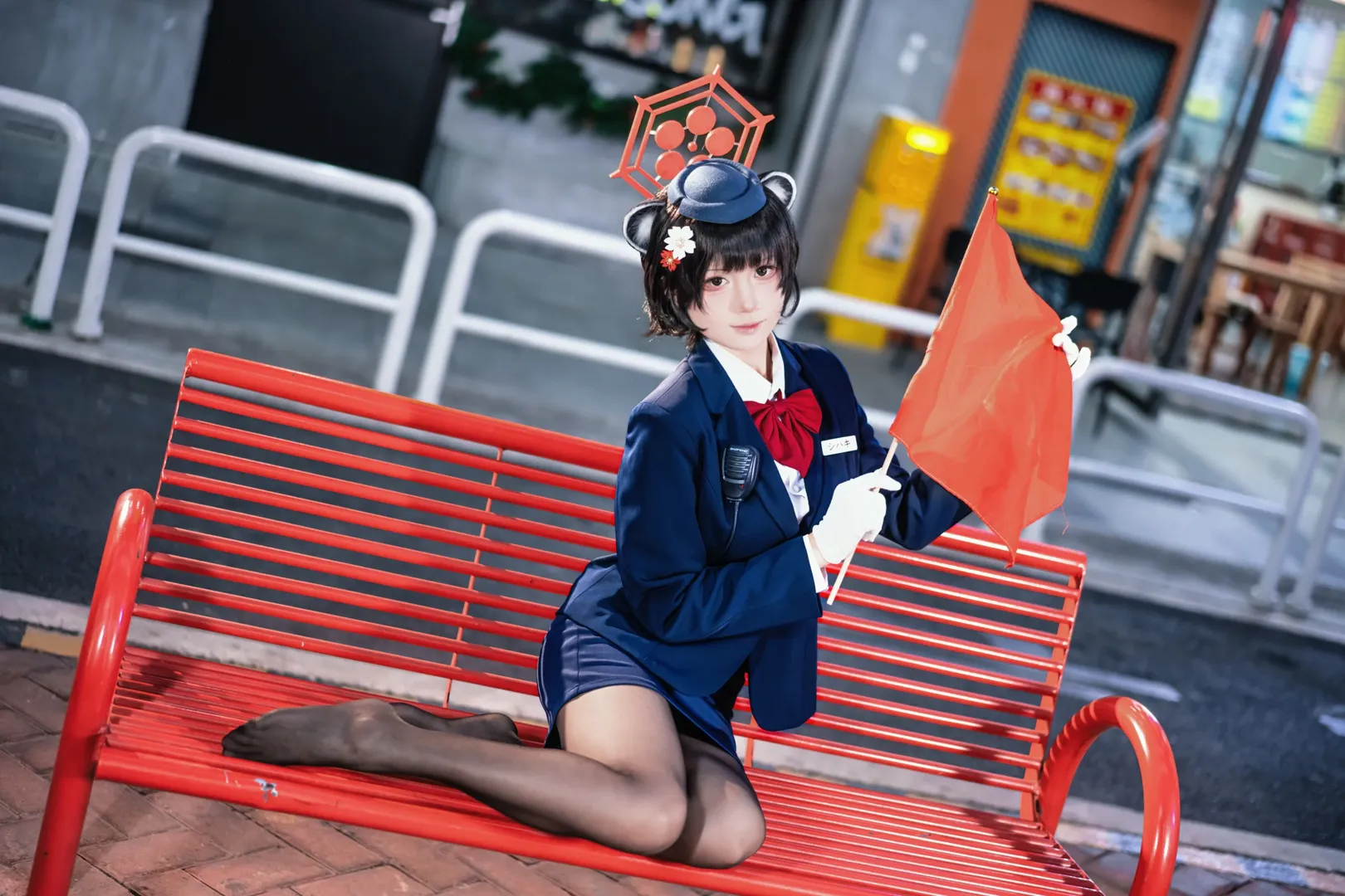 二次元摄影, 碧蓝档案, cosplay正片, 春日椿cos, 导游椿 - 第11张