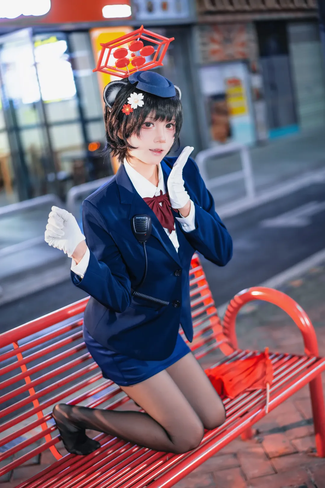 二次元摄影, 碧蓝档案, cosplay正片, 春日椿cos, 导游椿 - 第12张