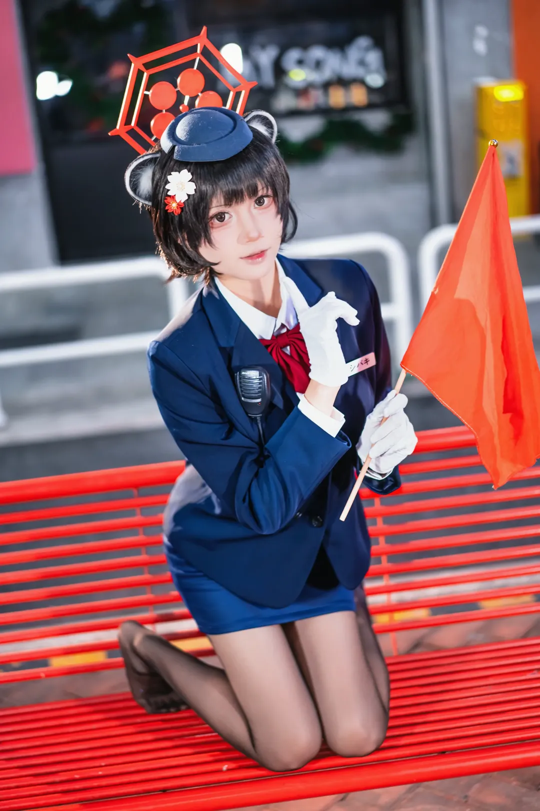 二次元摄影, 碧蓝档案, cosplay正片, 春日椿cos, 导游椿 - 第6张