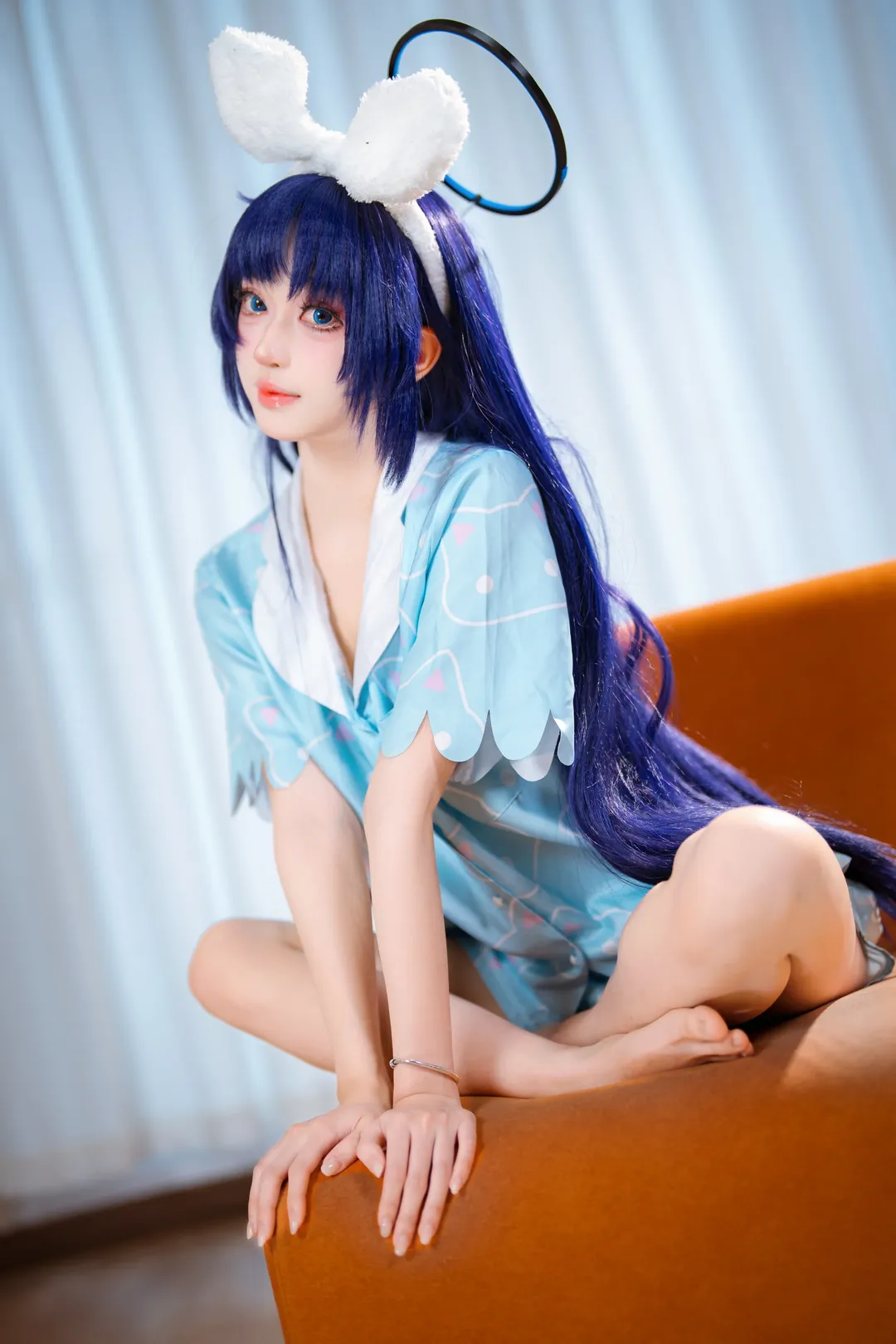 2D, cosplay, Blue Archive, Hayase Yuuka cosplay, Homewear pajamas