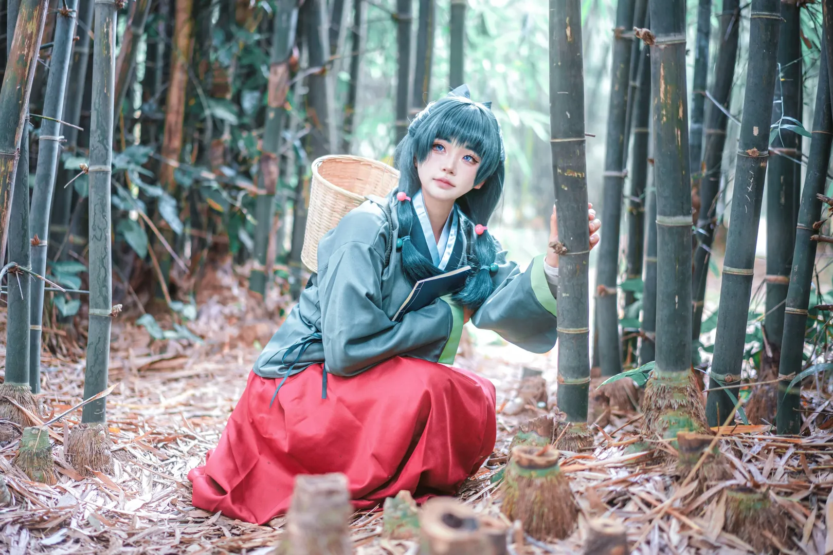 コスプレ, 薬屋のひとりごと, 古風写真, 竹林撮影, 薬屋マオマオ コスプレ - 2枚目