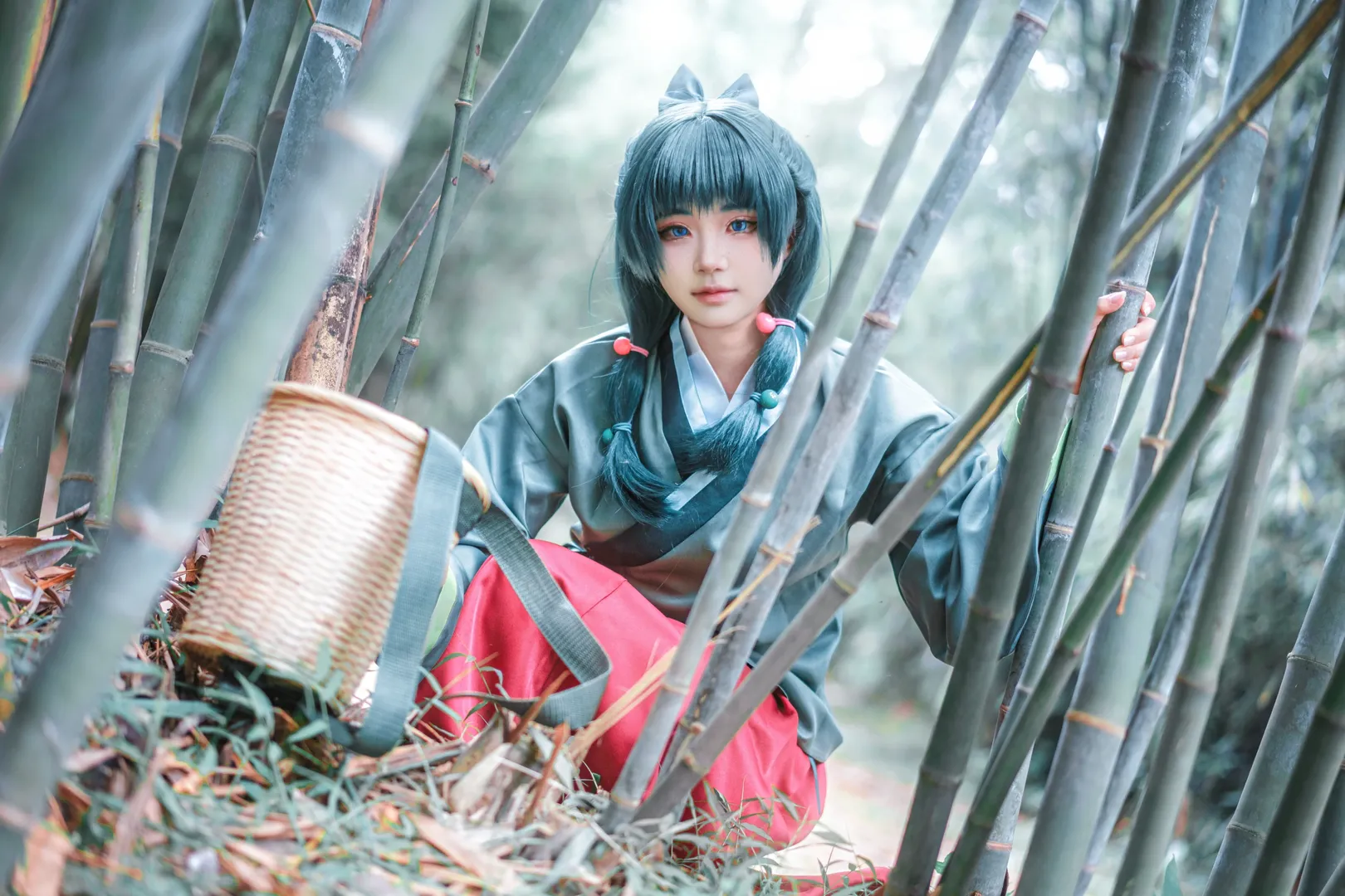 コスプレ, 薬屋のひとりごと, 古風写真, 竹林撮影, 薬屋マオマオ コスプレ - 3枚目