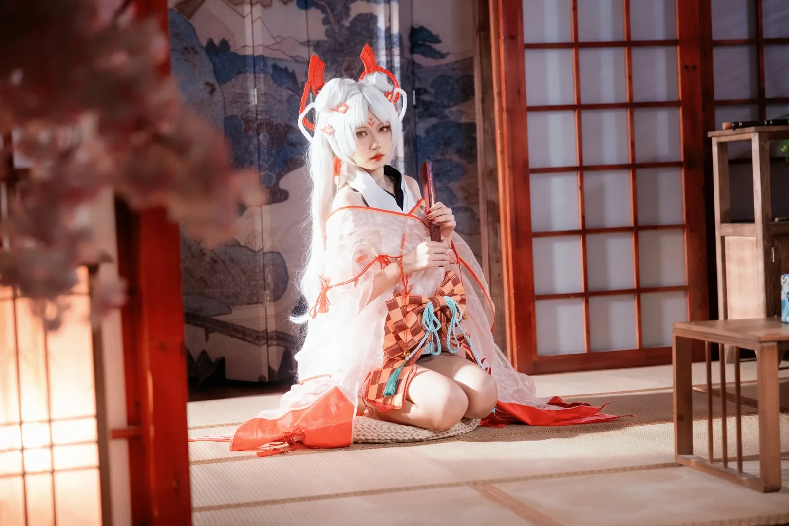 和风摄影, 二次元cosplay, 不知火cos, 阴阳师, 日式和室 - 第3张
