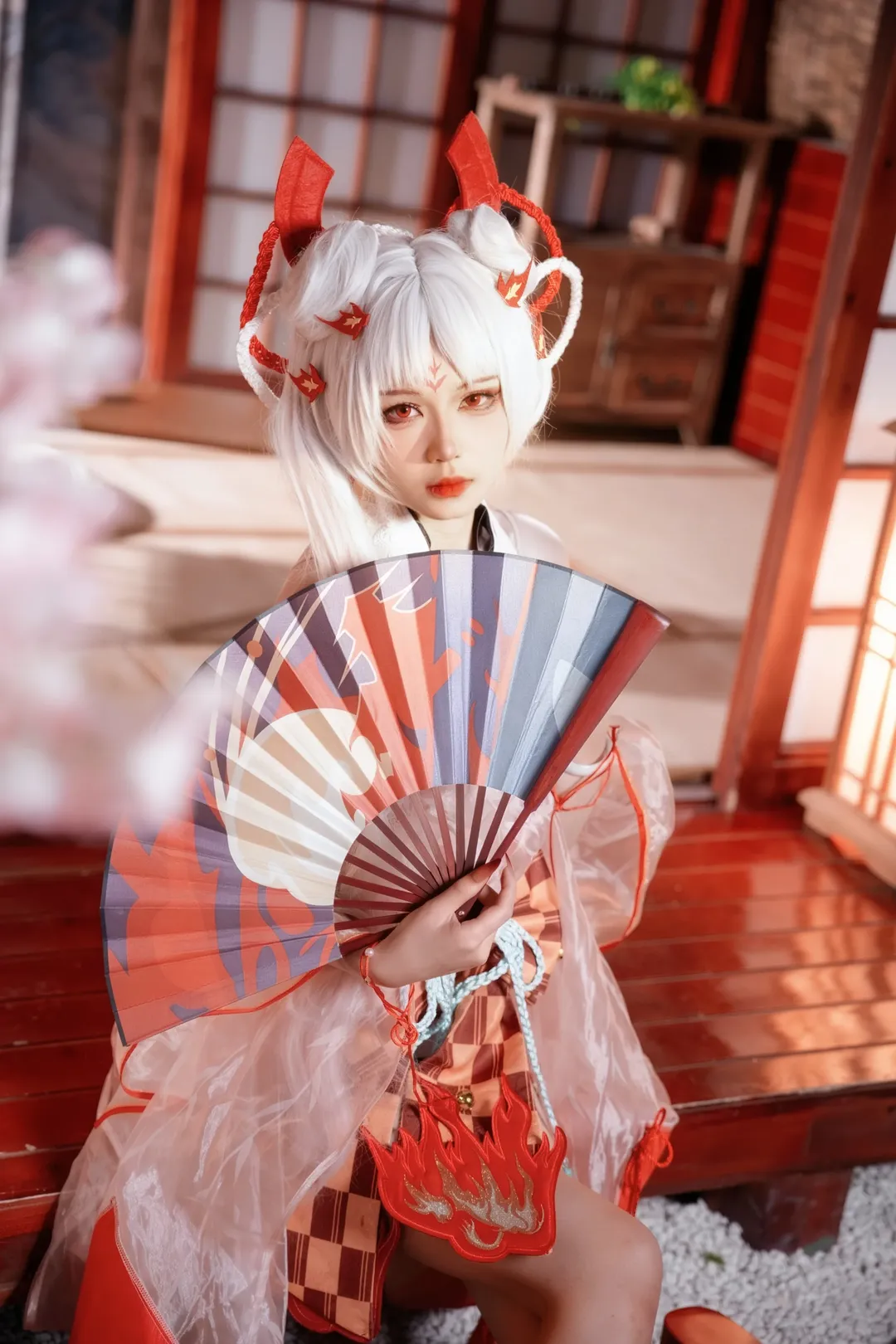 和风摄影, 二次元cosplay, 不知火cos, 阴阳师, 日式和室 - 第7张