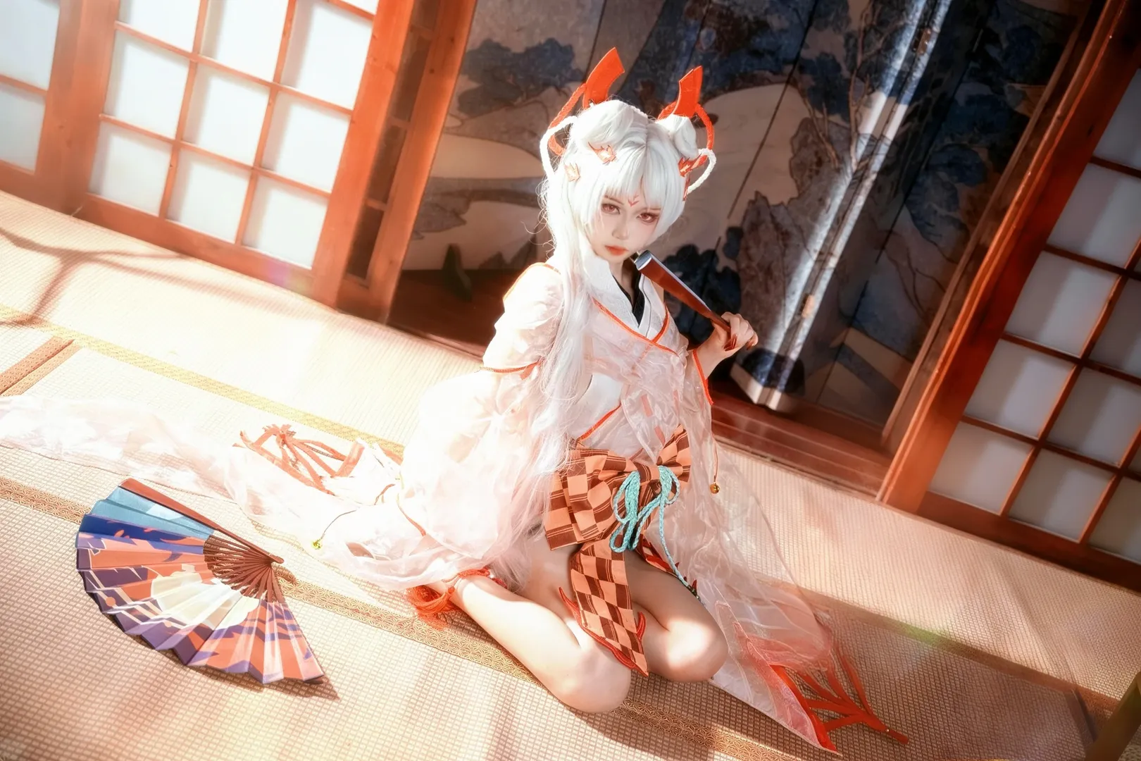 和风摄影, 二次元cosplay, 不知火cos, 阴阳师, 日式和室 - 第8张
