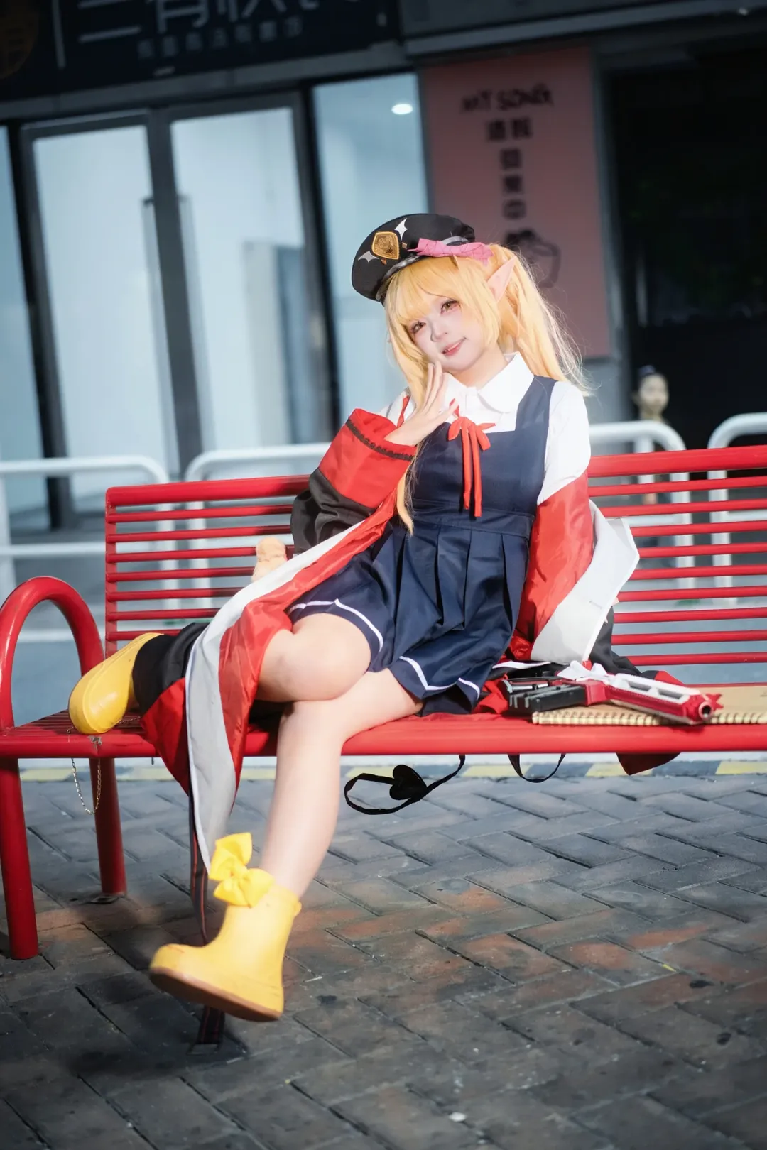 户外摄影, 碧蓝档案, 丹花伊吹cos, cosplay正片, 二次元穿搭