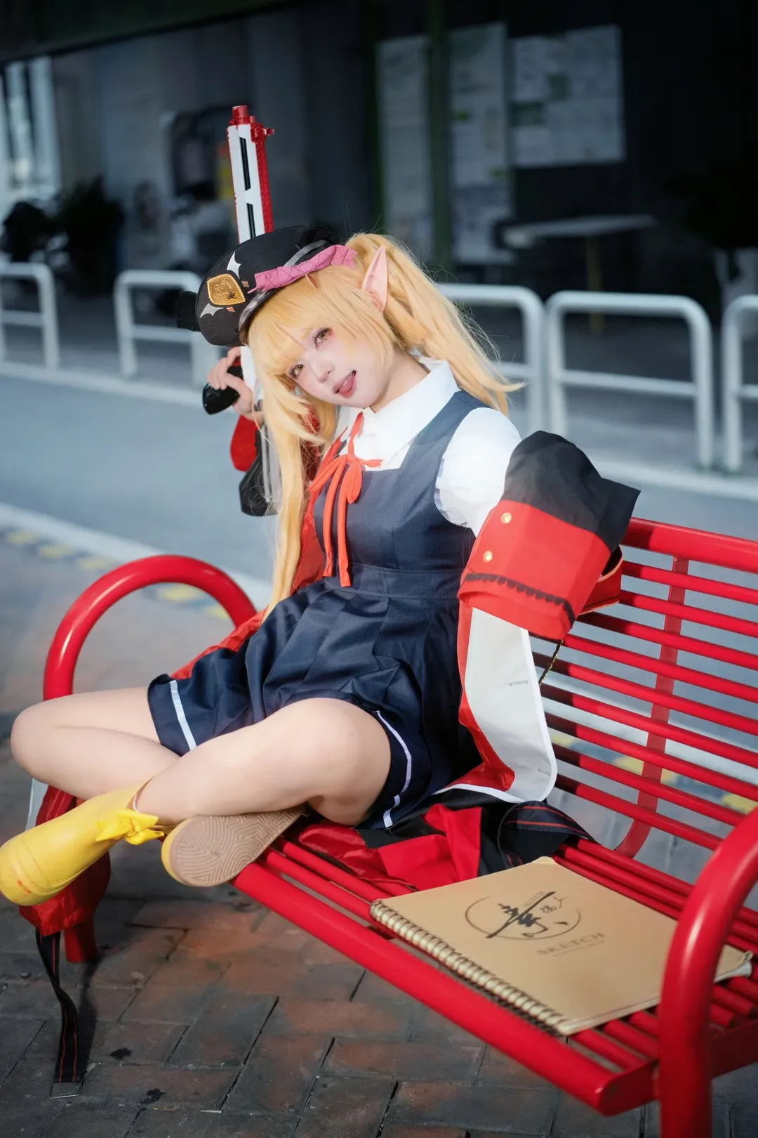 户外摄影, 碧蓝档案, 丹花伊吹cos, cosplay正片, 二次元穿搭 - 第4张