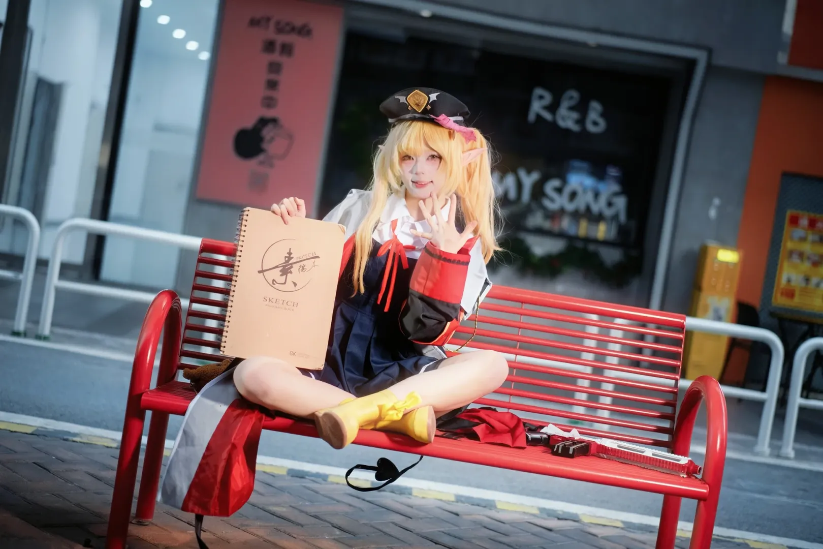 户外摄影, 碧蓝档案, 丹花伊吹cos, cosplay正片, 二次元穿搭 - 第5张