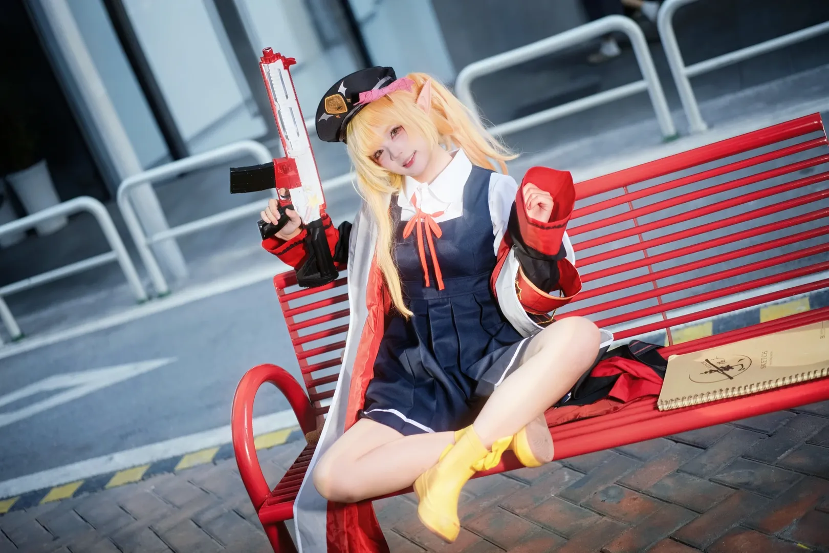 户外摄影, 碧蓝档案, 丹花伊吹cos, cosplay正片, 二次元穿搭 - 第6张