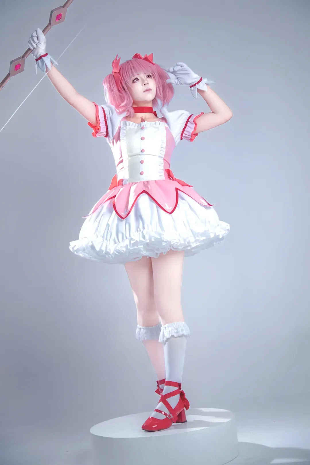白棚拍摄, 鹿目圆cos, 魔法少女小圆, cosplay摄影, SonyZV1直出 - 第2张