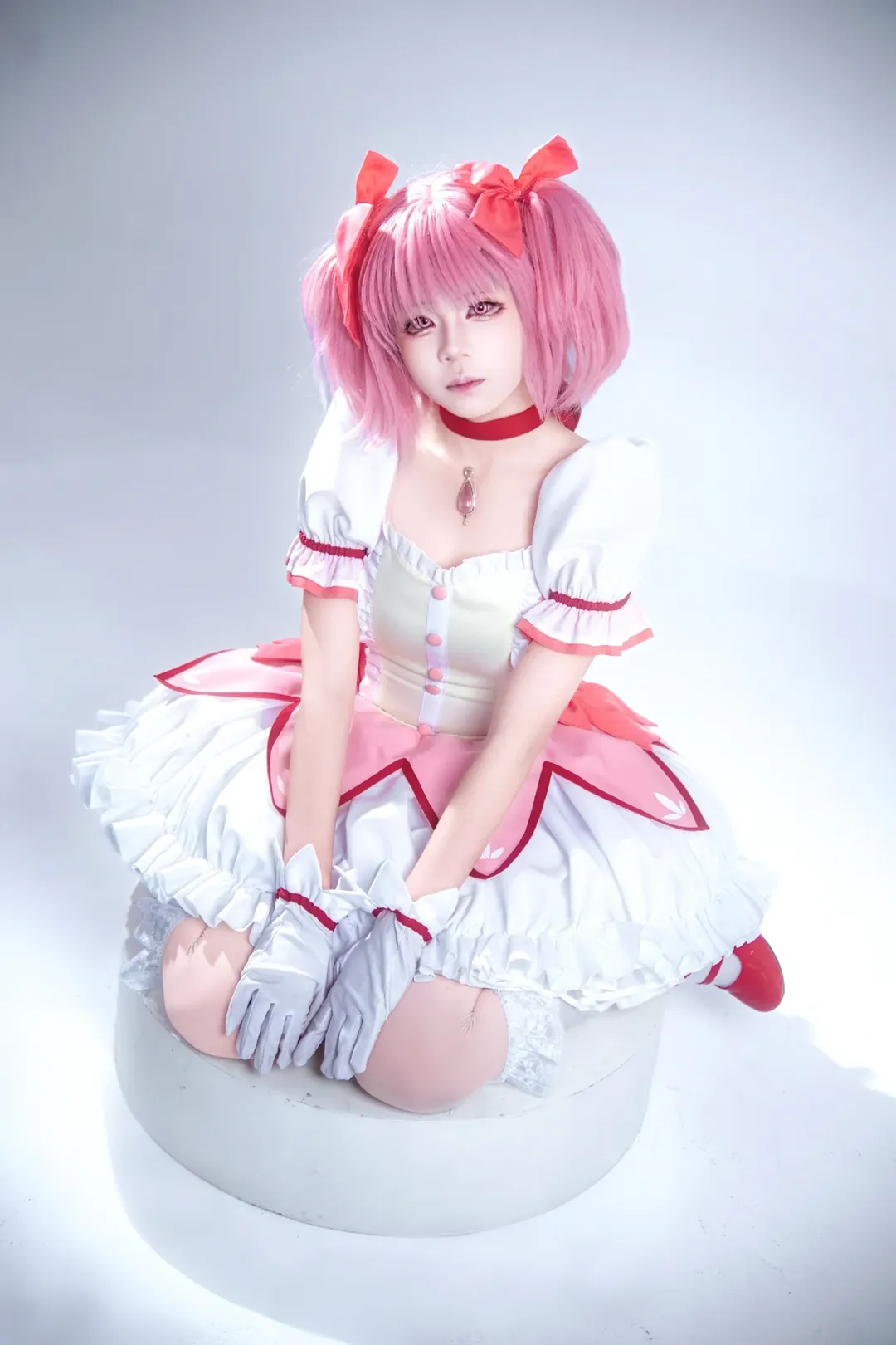 白ホリ撮影, 鹿目まどか コスプレ, 魔法少女まどか☆マギカ, コスプレ撮影, Sony ZV-1 撮って出し
