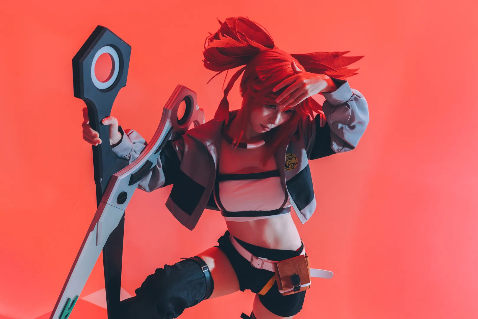 cosplay摄影, 废渊战鬼, 莉釉cos, 高马尾, 红发