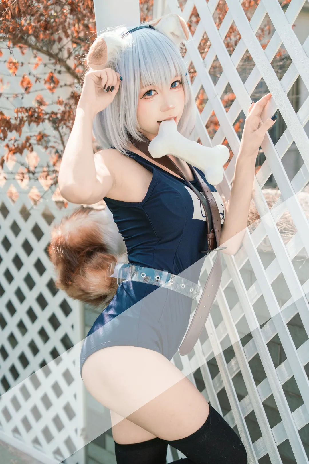 アウトドア撮影, 二次元コスプレ, デート・ア・ライブ, 鳶一折紙 コスプレ, 獣耳と尻尾