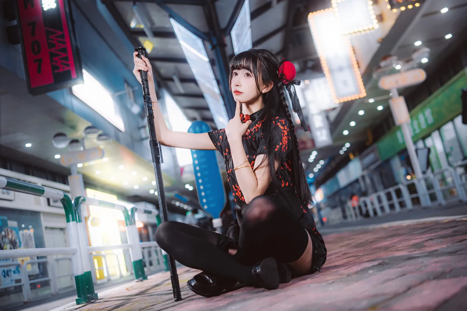 街头摄影, 夜景人像, cosplay日常, 改良旗袍, 中华娘cos - 第4张