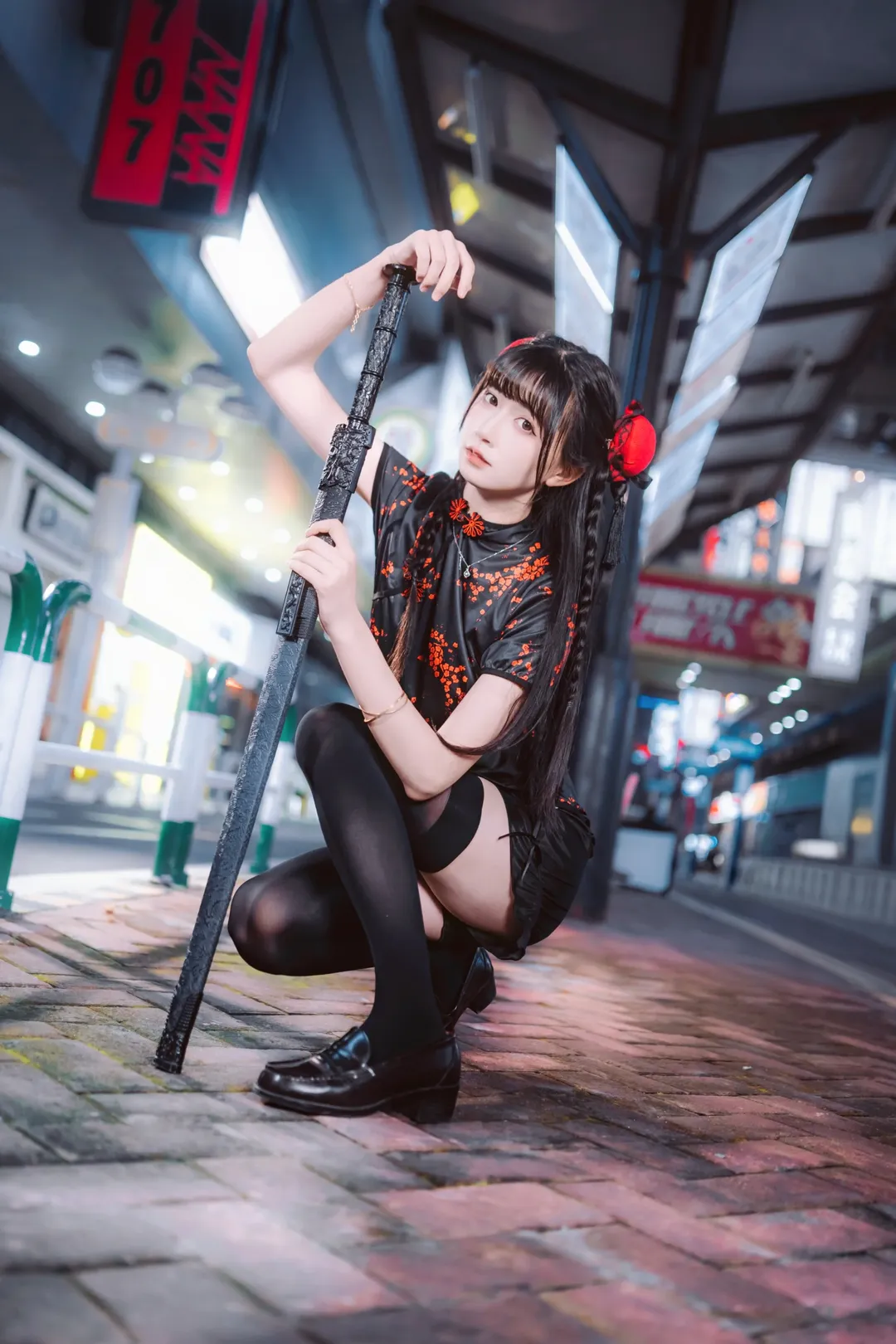 街头摄影, 夜景人像, cosplay日常, 改良旗袍, 中华娘cos - 第7张