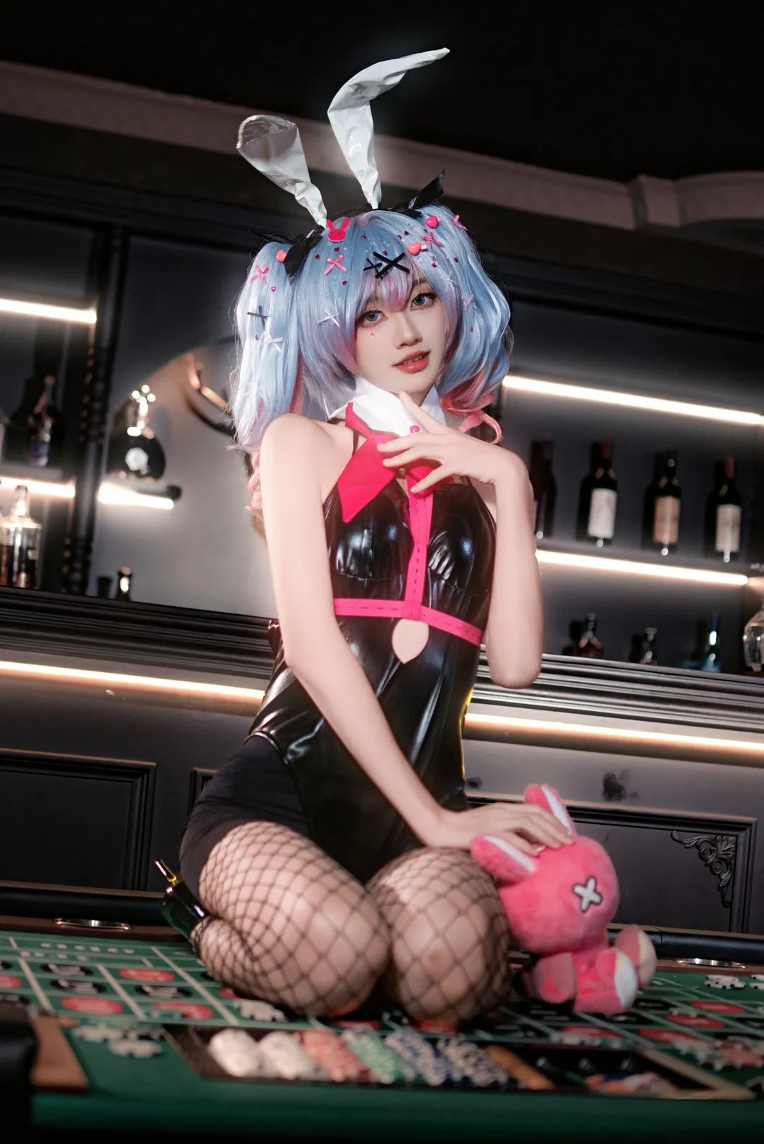 二次元, 兔女郎, 初音未来, 初音未来cos, 黑丝网袜 - 第6张