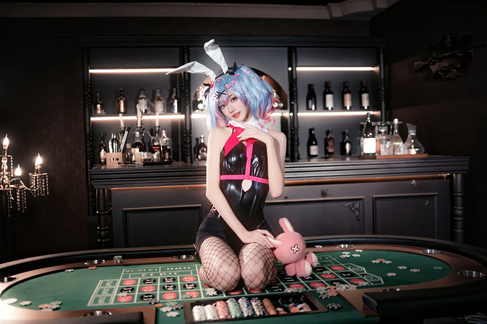 二次元, 兔女郎, 初音未来, 初音未来cos, 黑丝网袜 - 第8张
