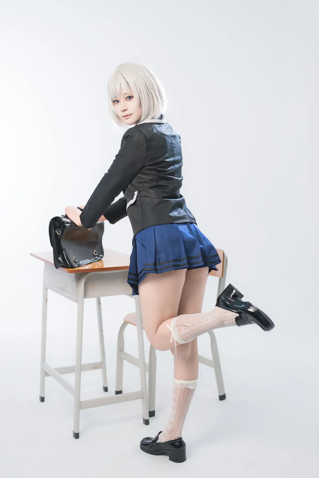 二次元, cosplay正片, 校园制服, 约会大作战, 莺一折纸cos - 第1张
