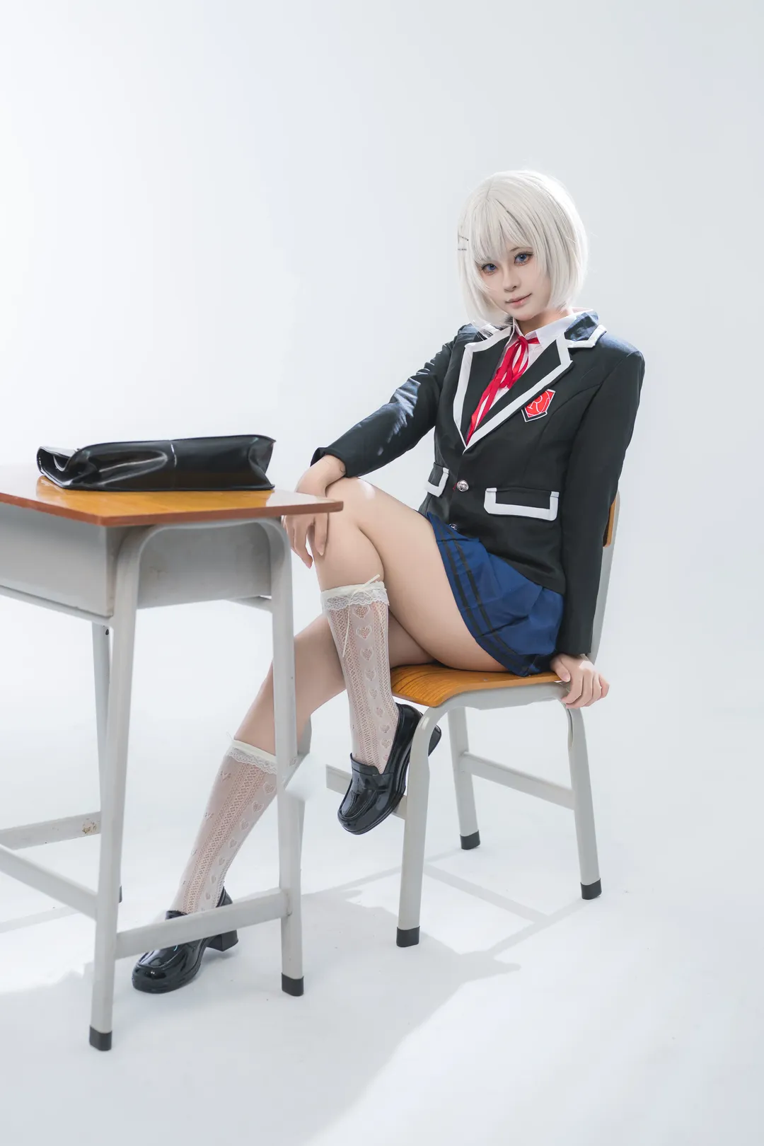 二次元, cosplay正片, 校园制服, 约会大作战, 莺一折纸cos - 第2张