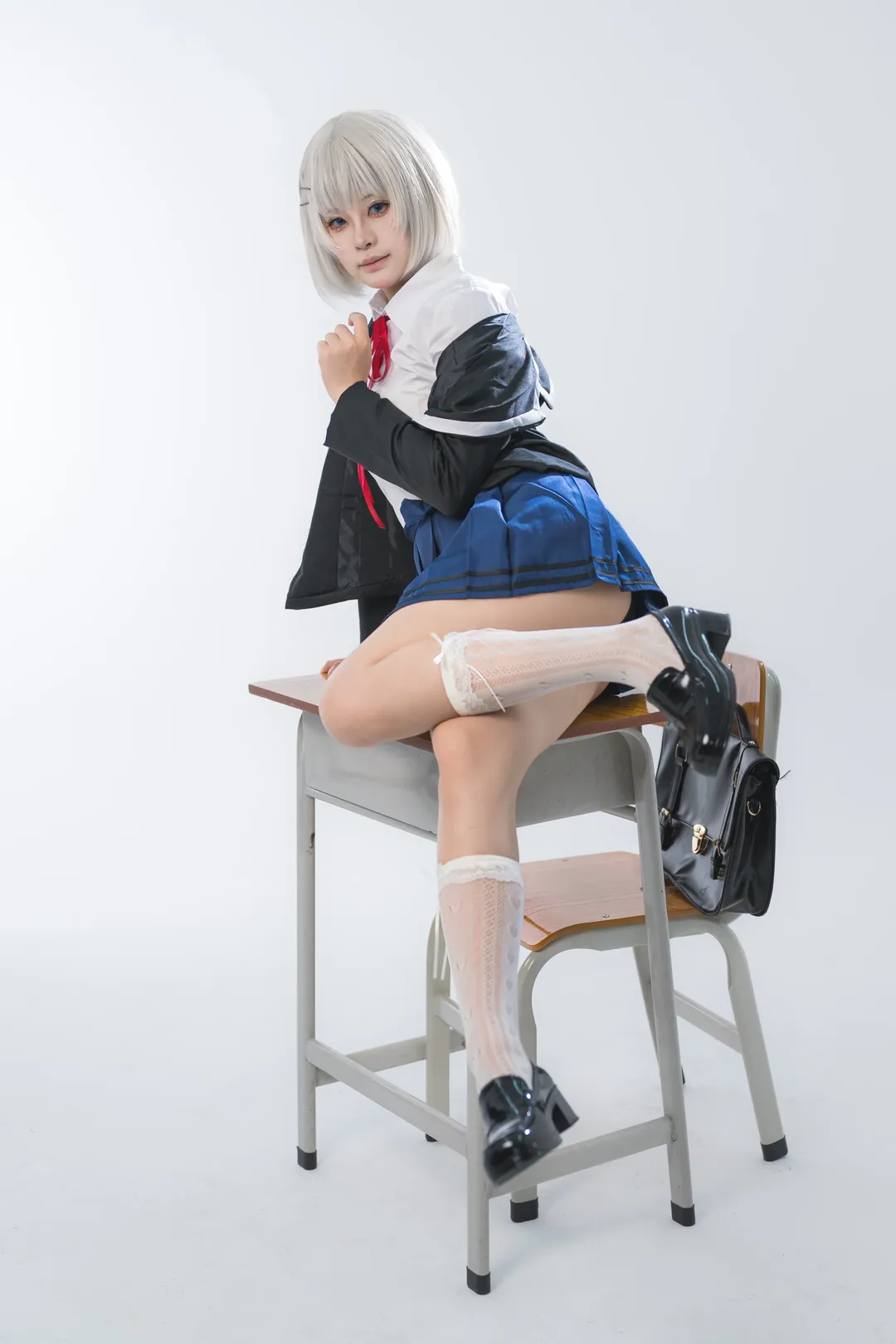 二次元, cosplay正片, 校园制服, 约会大作战, 莺一折纸cos - 第3张