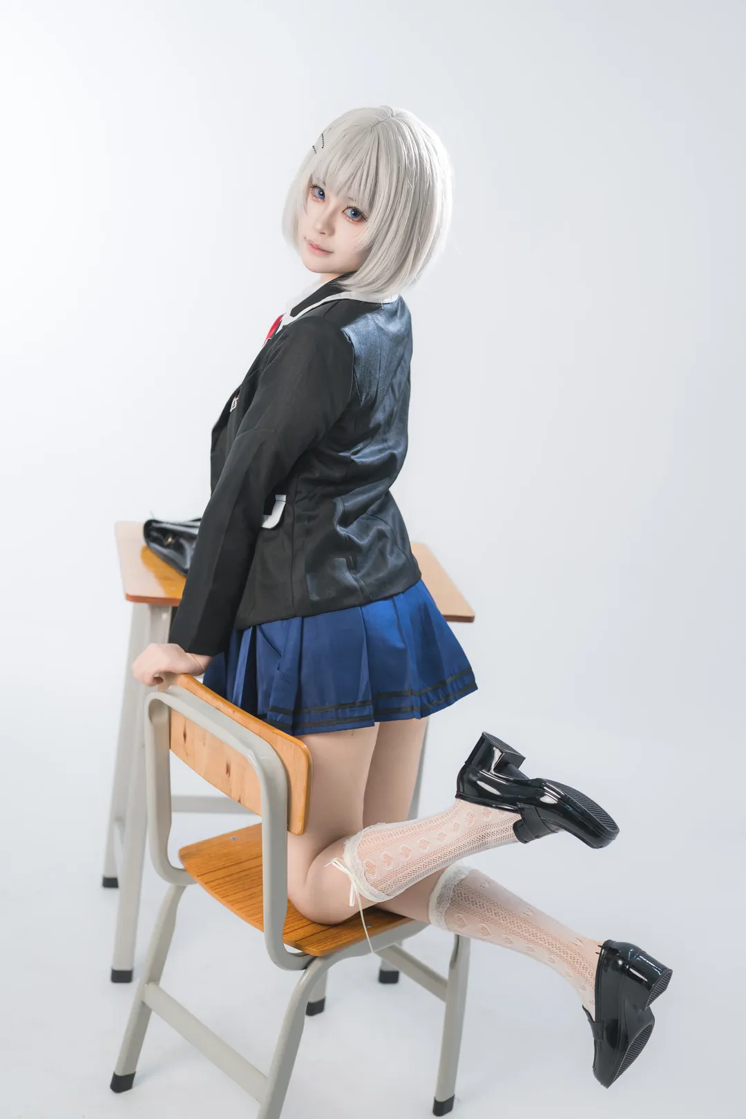 二次元, cosplay正片, 校园制服, 约会大作战, 莺一折纸cos - 第5张