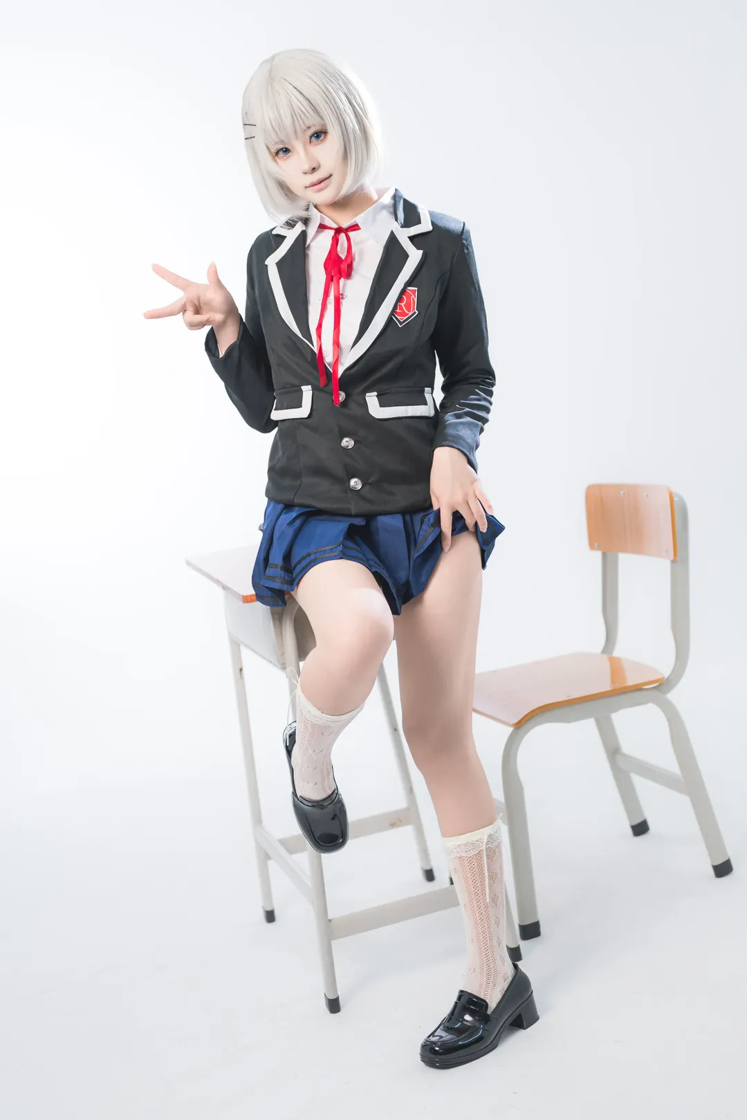 二次元, cosplay正片, 校园制服, 约会大作战, 莺一折纸cos - 第6张