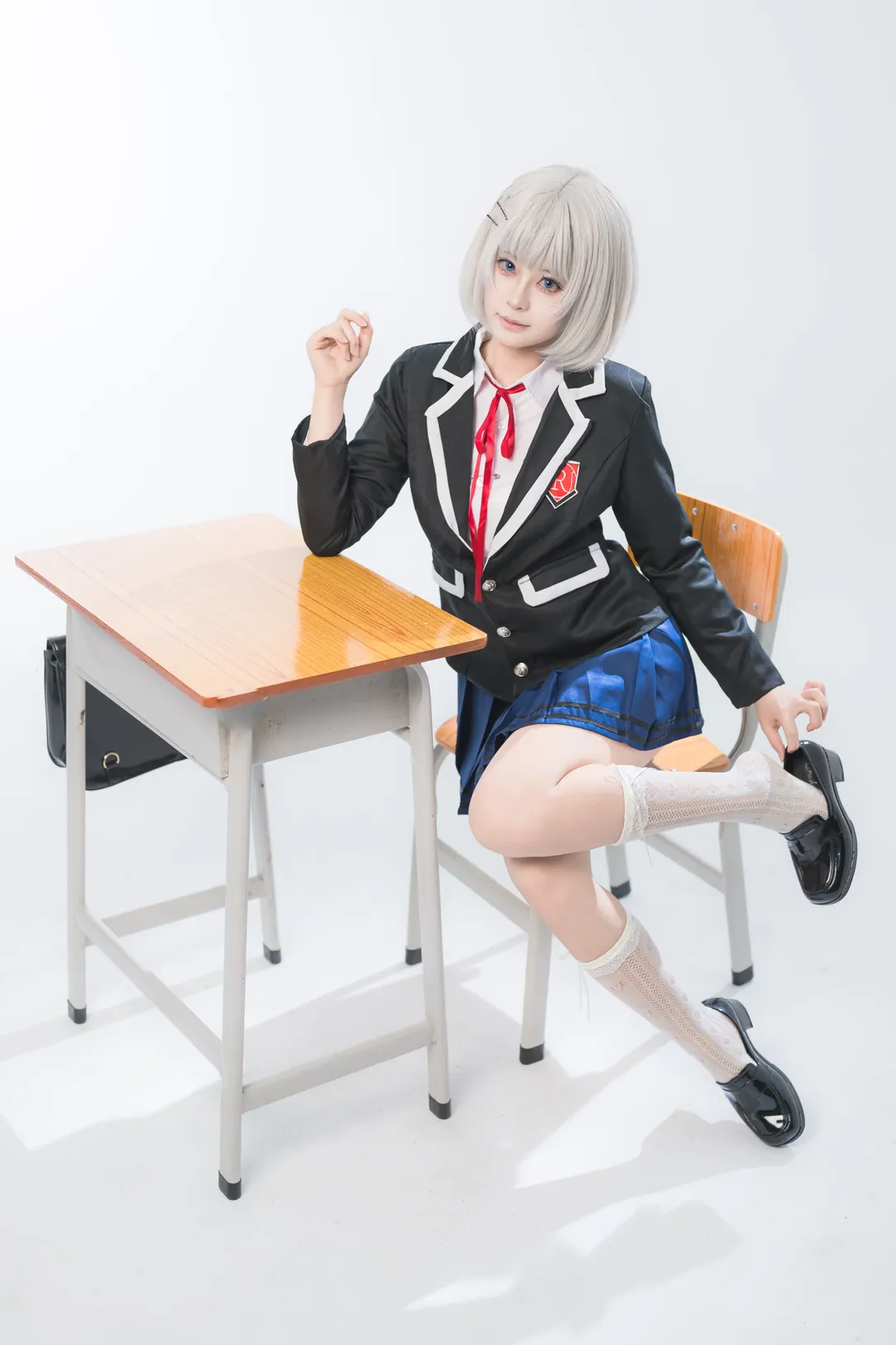 二次元, cosplay正片, 校园制服, 约会大作战, 莺一折纸cos - 第7张