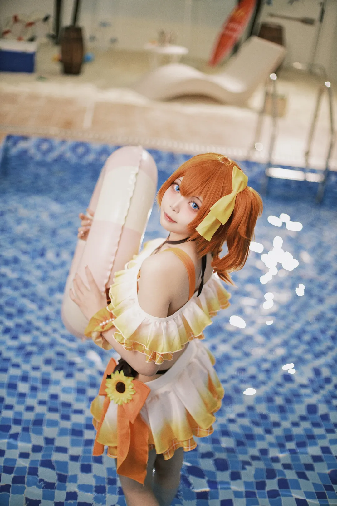 角色扮演, 夏日摄影, lovelive, 穗乃果cos, 日系泳装 - 第2张
