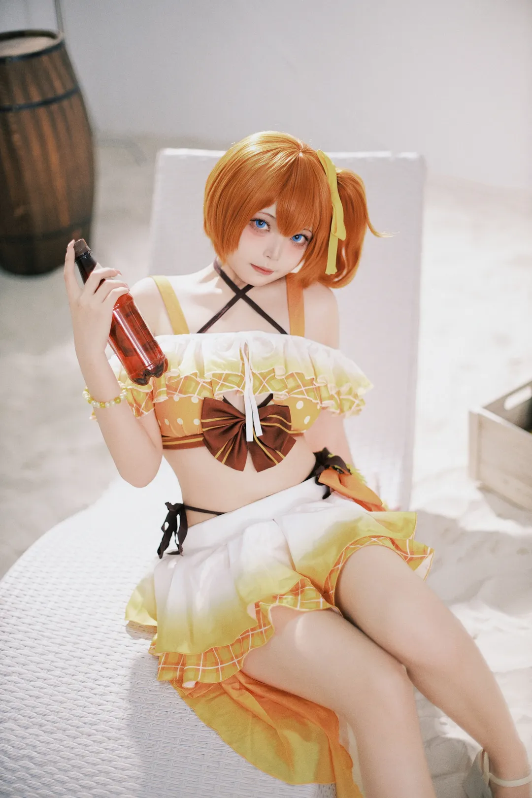 角色扮演, 夏日摄影, lovelive, 穗乃果cos, 日系泳装 - 第5张