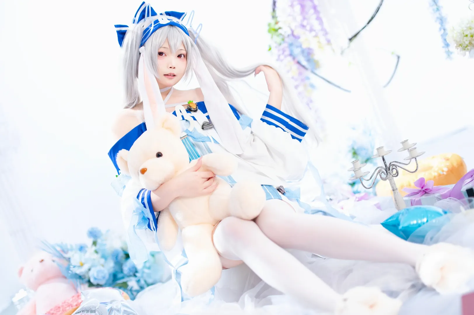 アズールレーン, ラフィー コスプレ, 可愛い女の子, 白髪赤眼, 日本風コスプレ - 2枚目