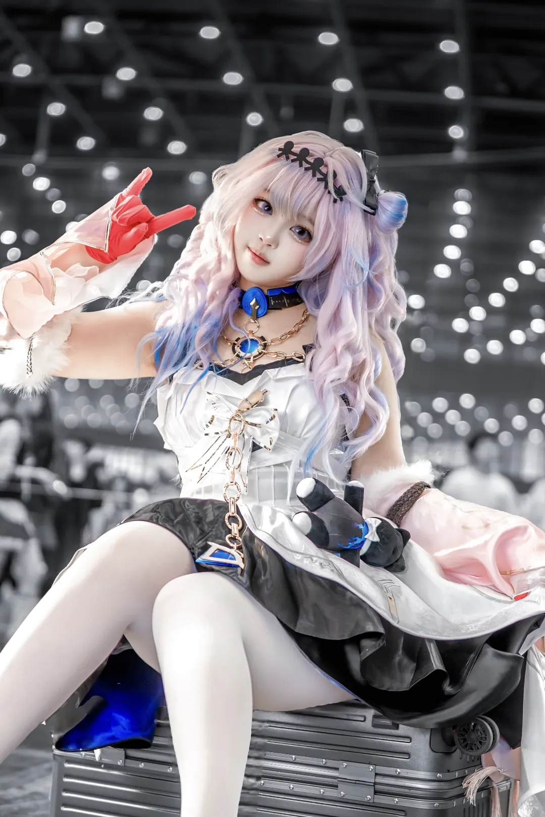 鸣潮, 达妮娅cos, 漫展场照, 二次元cosplay, 白丝穿搭 - 第1张