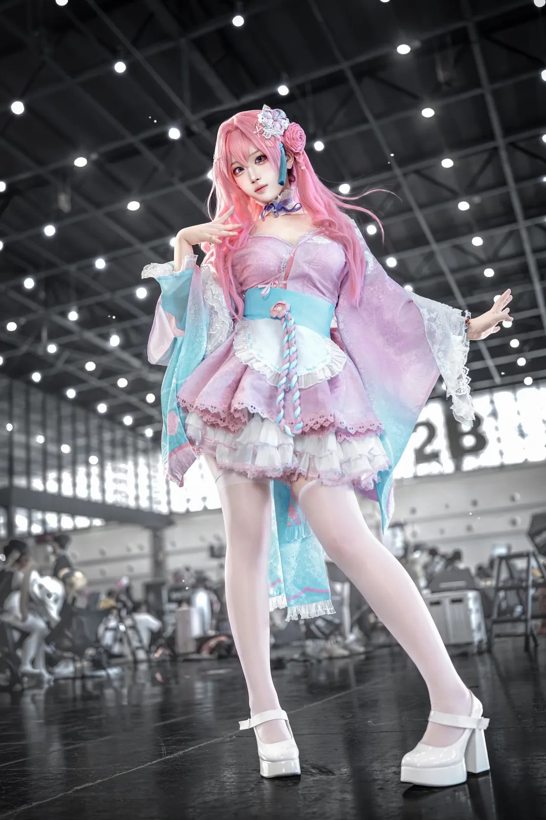 Anime cosplay, Convention photography, Dorothy cosplay, Japanese-style Western dress, Goddess of Victory: Nikke
