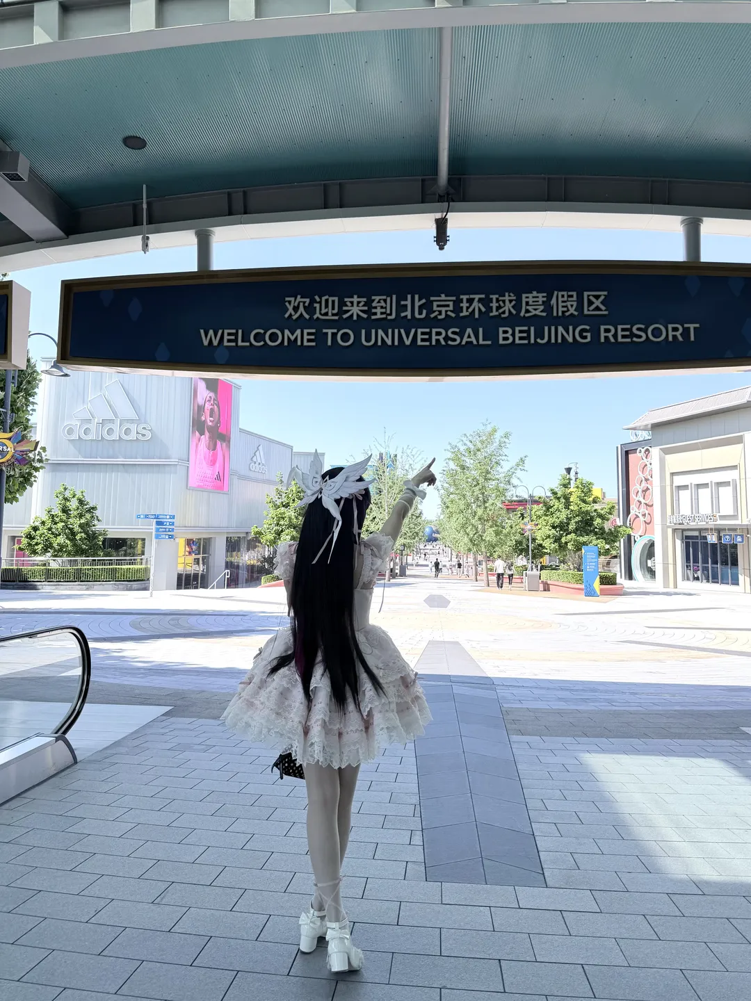原神, 哥伦比娅cos, 洛丽塔穿搭, 外景人像, 北京环球影城 - 第3张