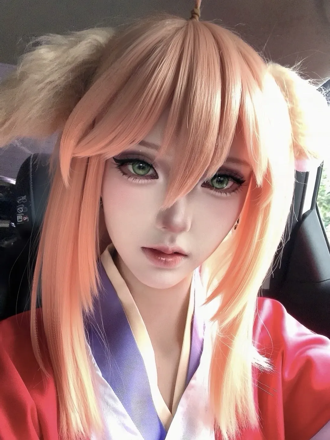 二次元cosplay, 涂山红红cos, 狐妖小红娘, 和风穿搭, 古风造型
