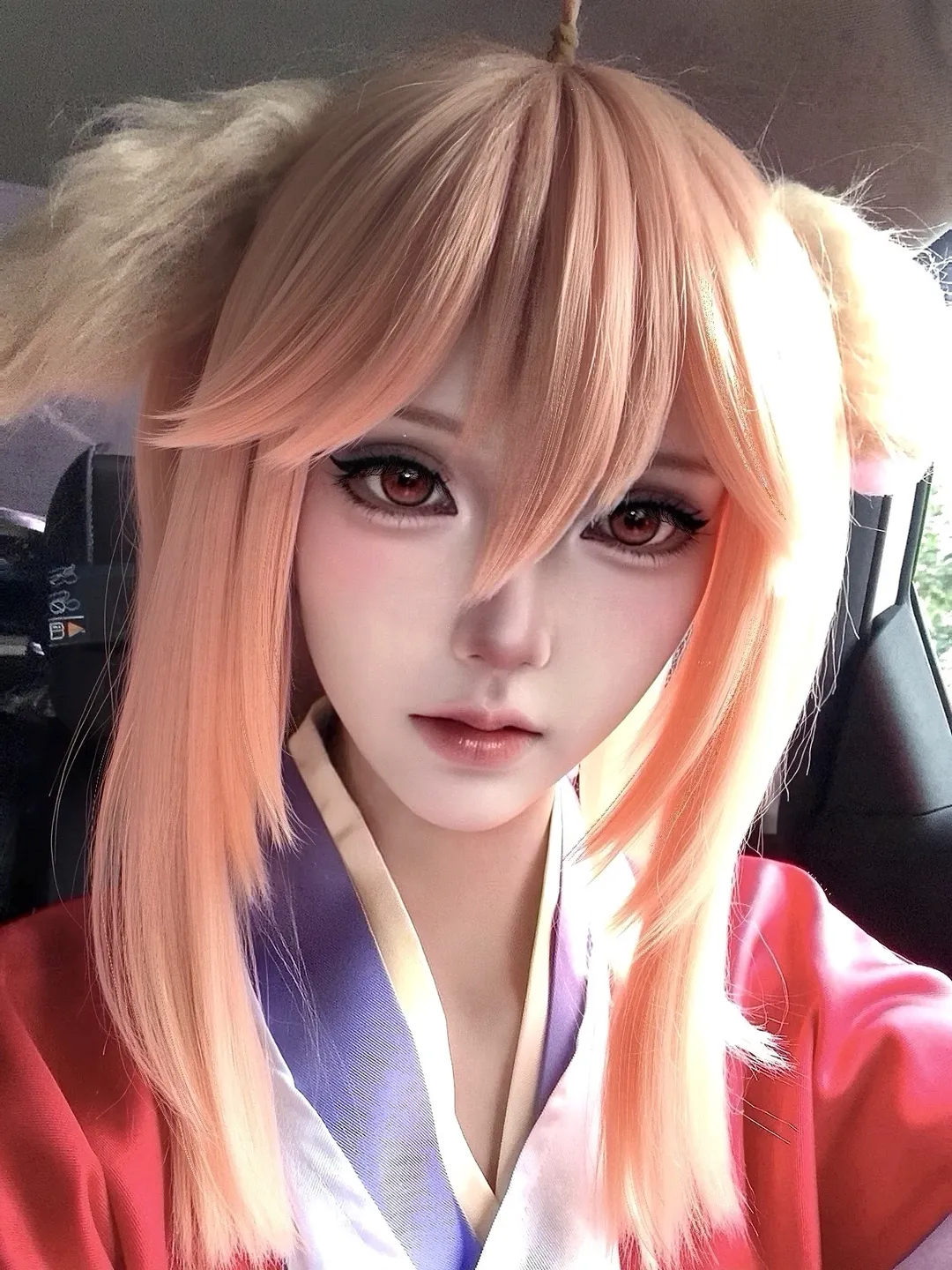 二次元cosplay, 涂山红红cos, 狐妖小红娘, 和风穿搭, 古风造型 - 第2张