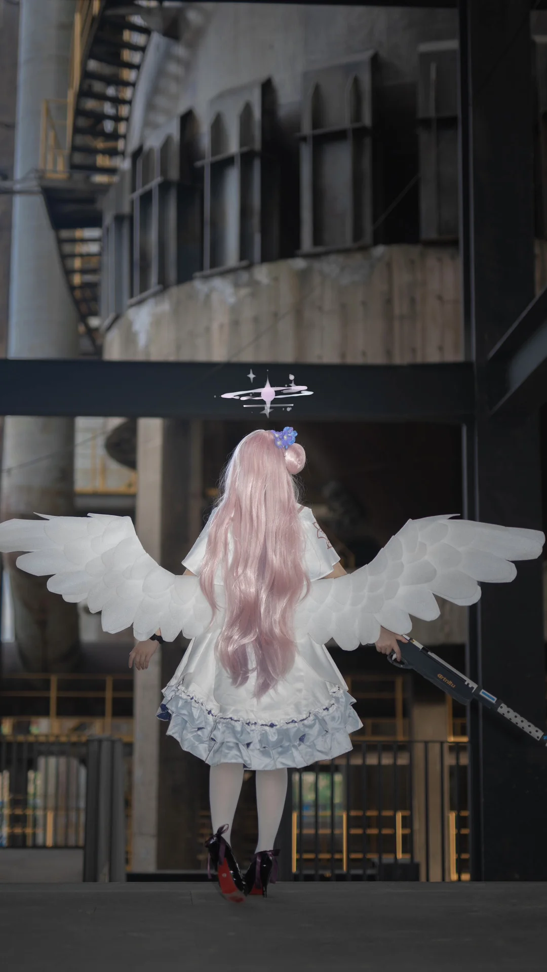 碧蓝档案, 圣园未花cos, 工业风, cosplay摄影, 夜拍 - 第6张